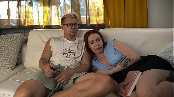 I Creampied My Step Mom While She Faked Rest on Couch