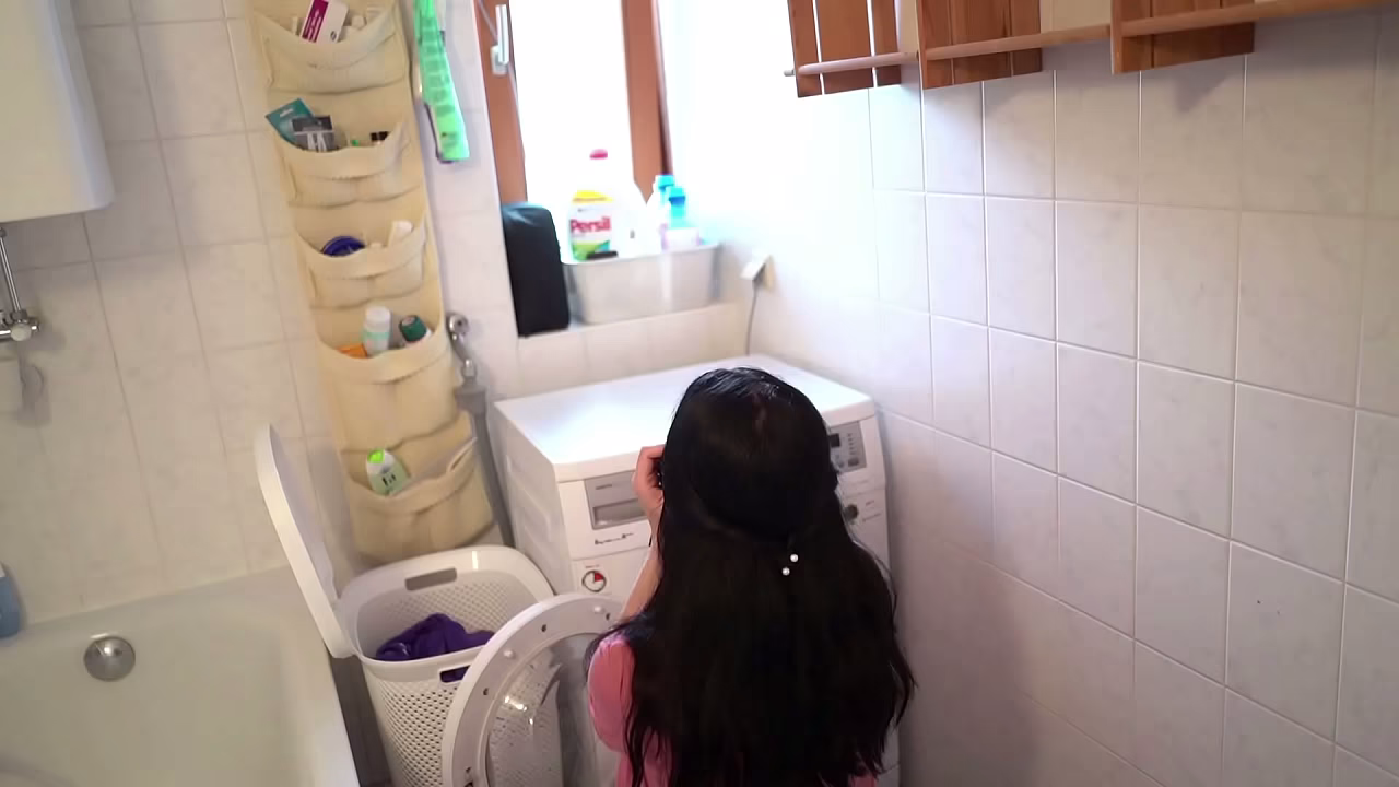 German Stepmommy gets turned on by wet panties (German Roleplay)