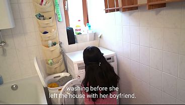 German Stepmommy gets turned on by wet panties (German Roleplay)