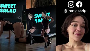 hot strip short hair girl