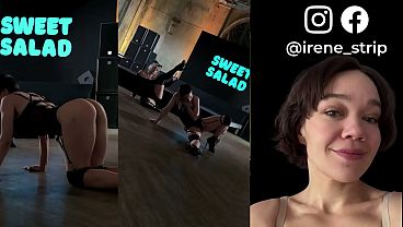  Hot Strip Short Hair Girl