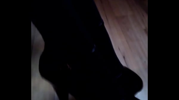 High heels cumshot tights