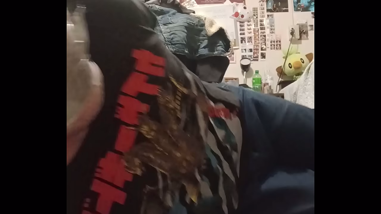 Me tied and gagged on the floor (self bondage)