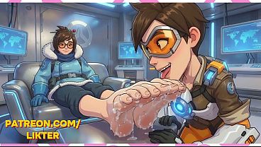 Tracer And Mei Femdom Feet Leaking ~ AI-Generated
