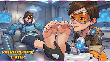 Tracer And Mei Femdom Feet Leaking ~ AI-Generated
