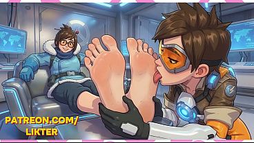 Tracer And Mei Femdom Feet Leaking ~ AI-Generated
