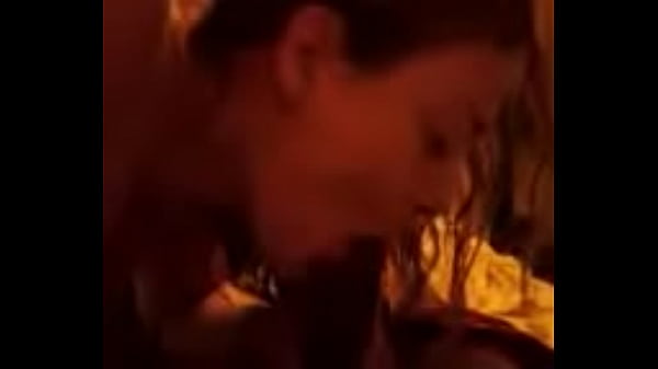 White whore sucking little black COCK