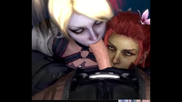 Harley Quinn And Ivy Deepthroating A Naughty Fucking Cock