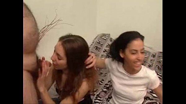 Old man fuck 2 young lesbians