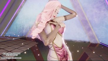 [MMD] MINNIE - Cherry Sky - Seraphine Sexy Kpop Dance League of Legends Hentai Uncensored 4K 60FPS