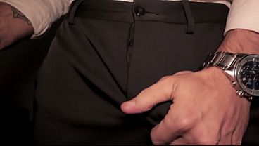 POV: Arrogant Boss rubs his sweaty thick cock in your face