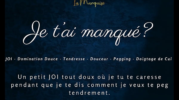 Did you miss me? - French audio porn JOI pegging