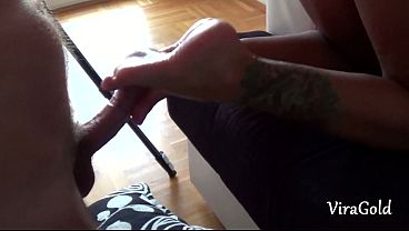 Jerked off and Came on Camilla's Beautiful Feet