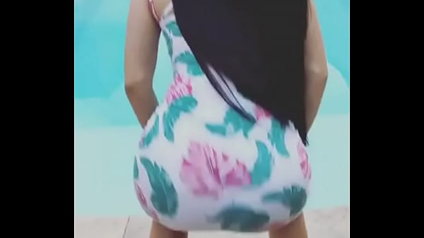 hot babe swaying in dress