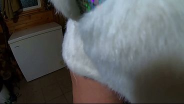 Kinky Snow White in White Fur &ndash; Deepthroat, Facefuck & Cum on My Coat
