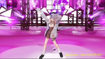 noVR mmd Towa Dance 3d hololive Hentai 4 min
