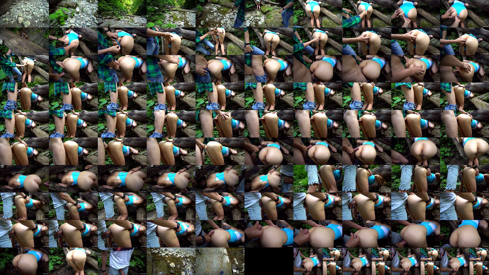 Hot Surprise In Forest! Two Guys Found Stuck Girl And Fuck Her! 预览图