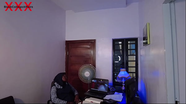 Senior boy caught the holy teacher on Hijab masturbating in her office and then she punishes him by making him fuck her pussy so hard on her desk