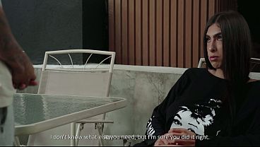 Latina with a perfect ass financially dominate her employee