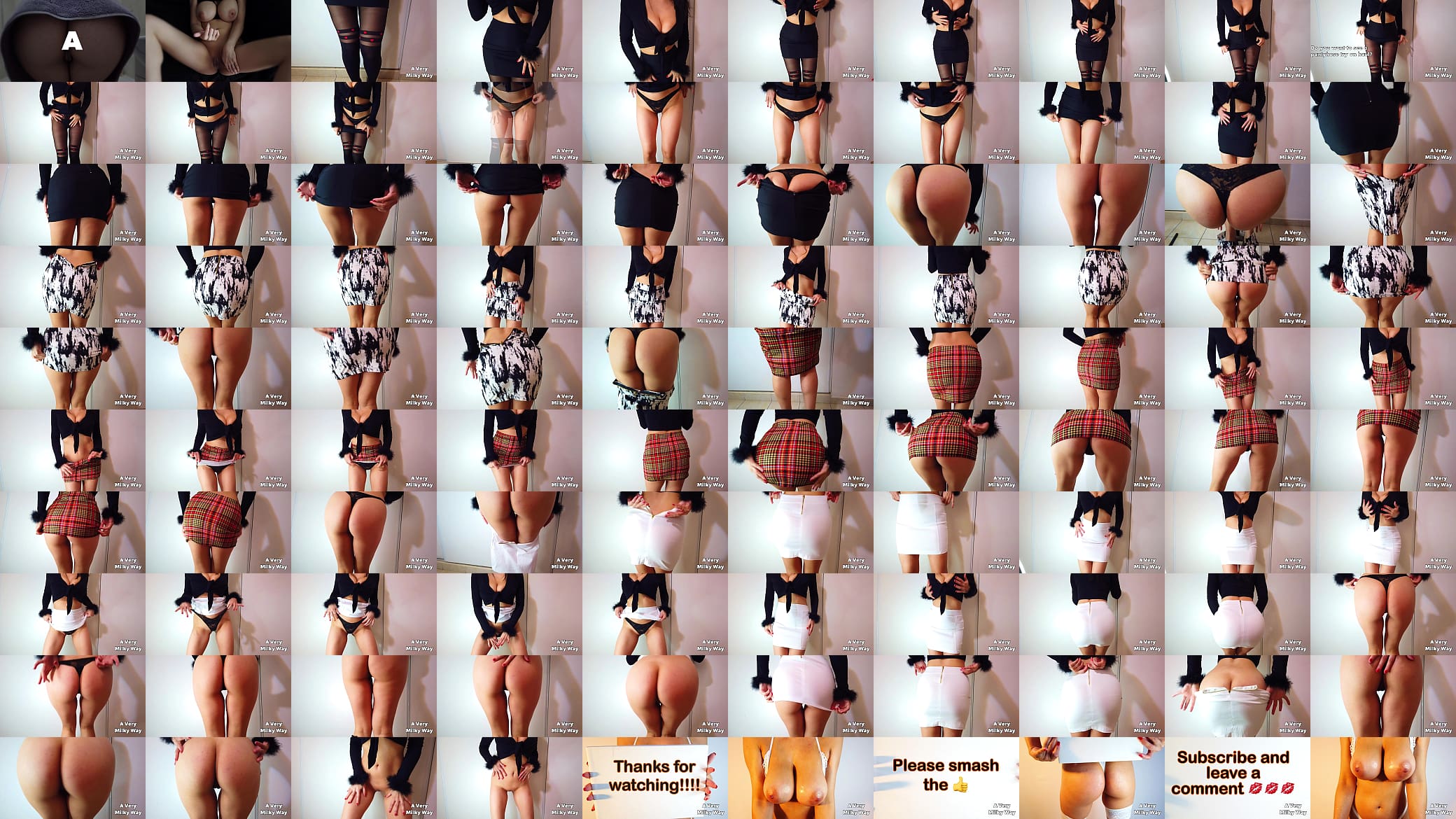 Sexiest tight skirts try-on haul! AVeryMilkyWay 预览图