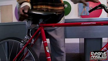 Bike Babe Serena Ali Gets Checked Out, Fucked Hard and Jizz on Her Tit and Saddle