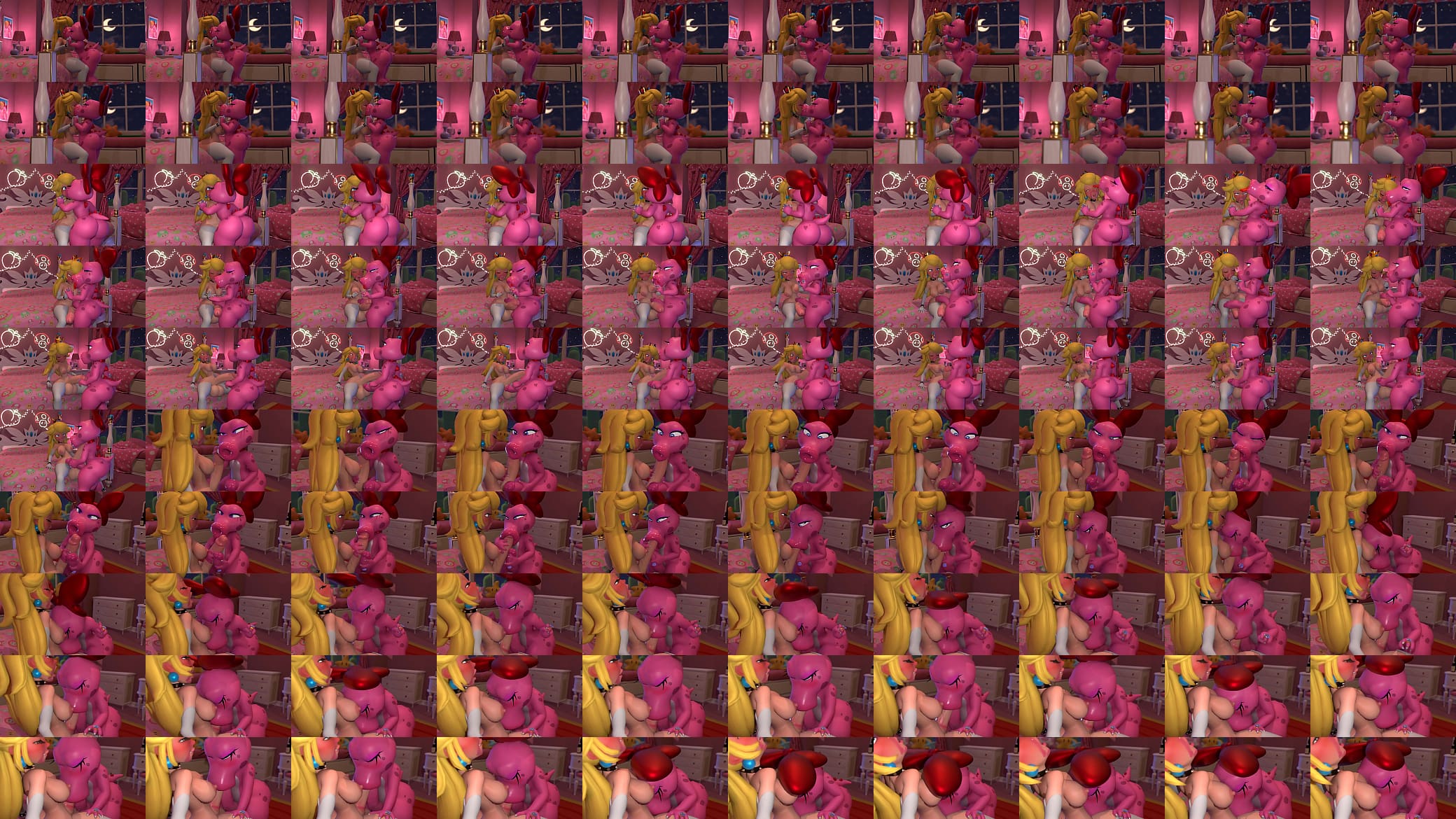 Princess peach x birdo - wyerframez 预览图