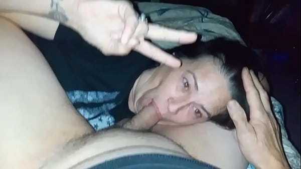 Daisy Jo sucks cock then takes it in the ass.