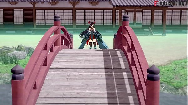 Delicious tattooed redhead Shannon Kelly mounts a big dick on a red sofa.