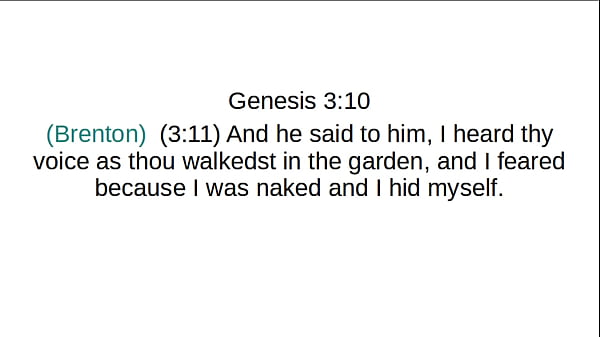 Genesis 3 (Brenton LXX)
