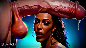 Big Ass EBONY MILFs Worship BIG White Cocks — Interracial Fantasy (4K AI Generated Animation) 10 min