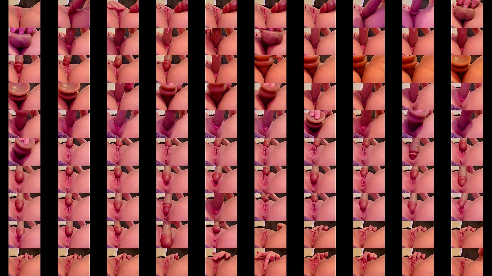 Pounding my pussy with a fat dildo, my pussy has its own heartbeat from all the fucking pleasure 预览图