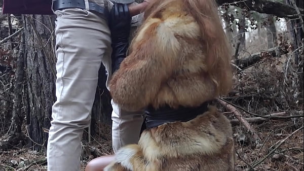 Download Video - Outdoor sex with redhead teen in winter forest&period; Risky public fuck