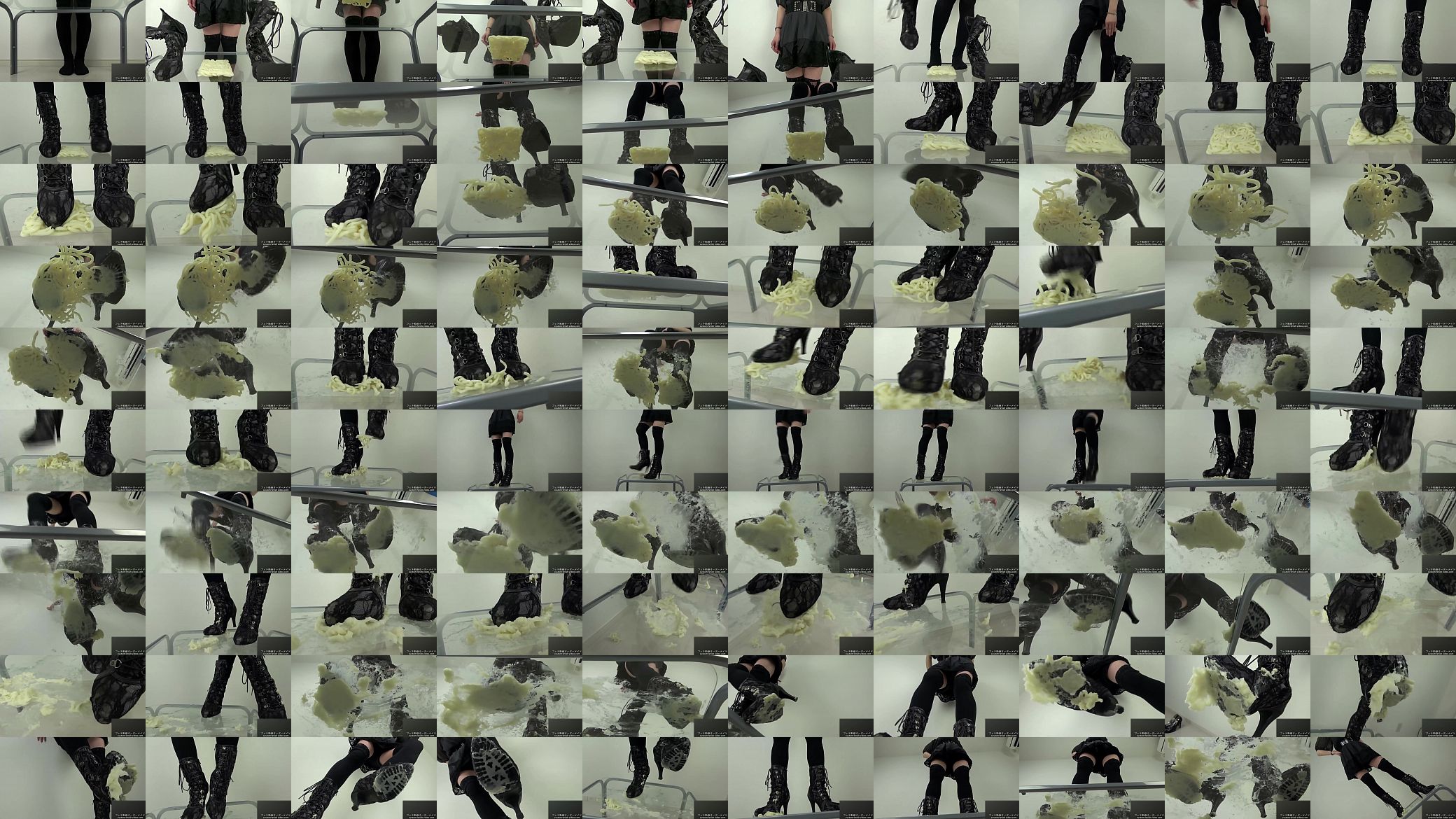 Foodcrush fetish Stomp the noodles in shoes 预览图
