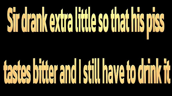 Seine Pisse schmeckt sehr bitter nach dem er mich in den Hals fickt
