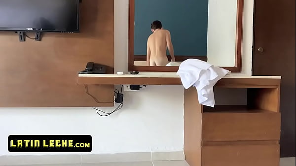 Download Video - Slender Cute Boy Sees This Hot Latin Macho Naked And Gets Invited To Take His Cock Deep In His Butt