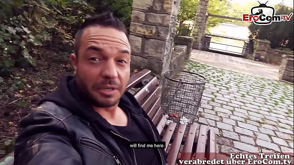 Real public sex meeting with german big boobs milf POV