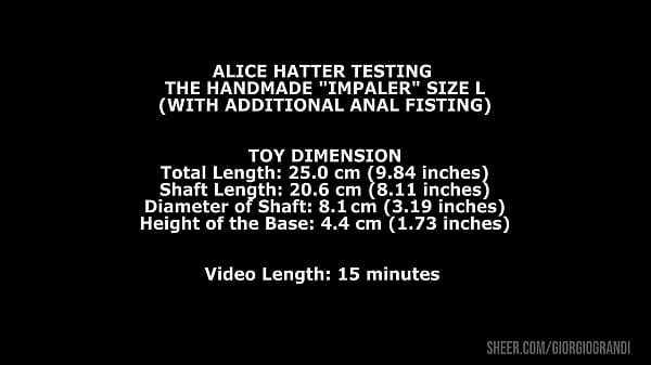 Ella Hollywood Testing The Handmade Impaler Size L (With Additional Anal Fisting) TWT149
