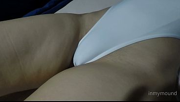 My tight swimsuit hides my puffy pussy mound and cameltoe