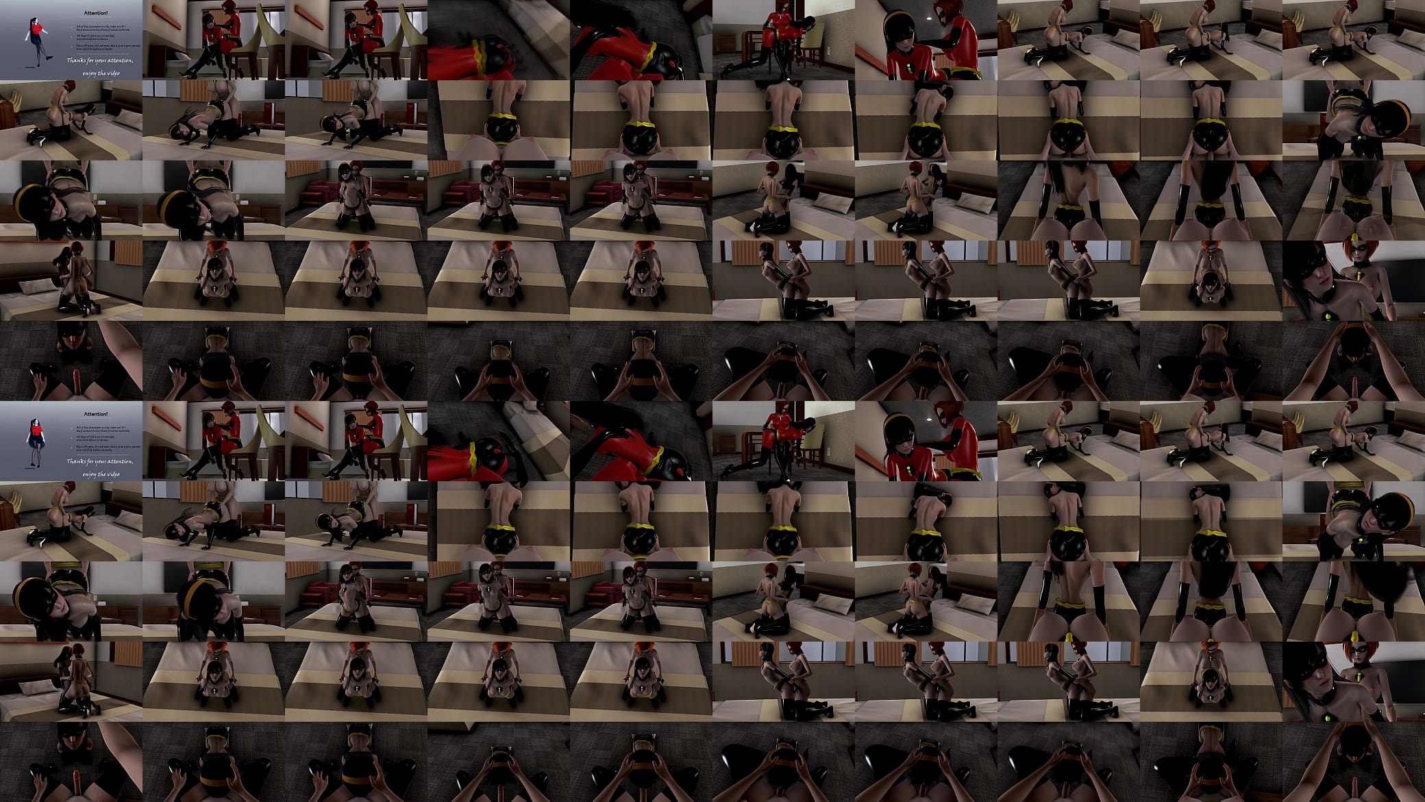 The Incredibles: Helen Parr slapping Violet&#039;s ass [Full Video] 预览图