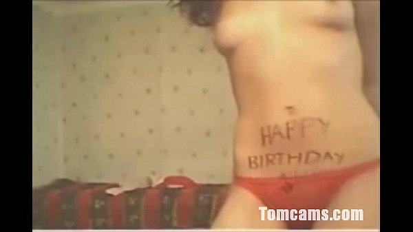 Happy teen live on webcam
