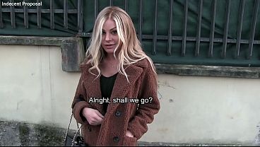 Exclusive - He accepts €1000 and gets his ass pounded by a hot Italian girl - English subtitles