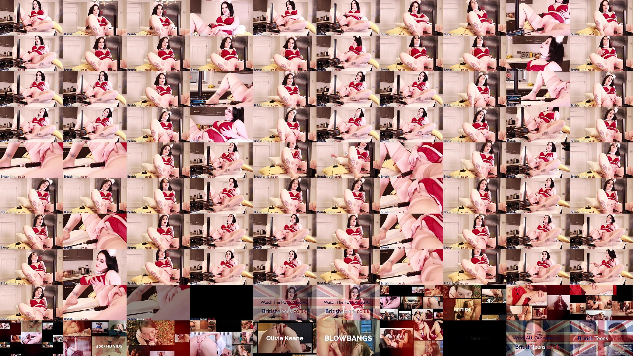 Collared British 18 Year Old Gets Herself Off With The Fucking Machine 预览图