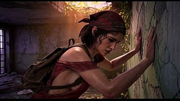 A Survivor In Torn Olive Shirt Explores Overgrown Post Apocalyptic Ruins Cinematic 3D Animation (AI generated)