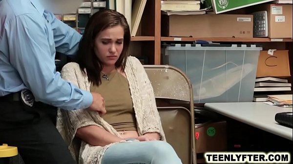 Download Video - Sleazy mall cop fucks teen thief & her stepmom