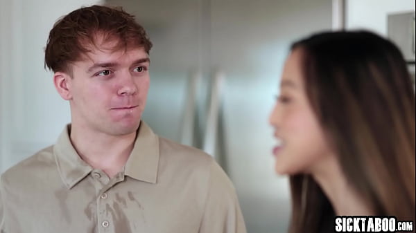 Guy struggles with studying but not with fucking so sexy Asian Alexia Anders gets fucked