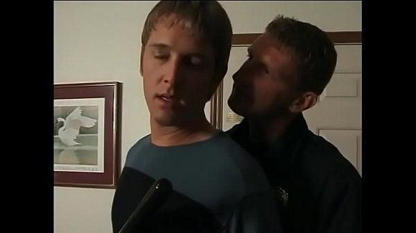 Two smooching male cops sucking dick and fuckin...