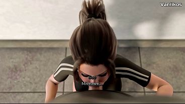 Busty Gym Girl With A Big Ass In Tight Shorts Gives Blowjob To A Big Cock After Workout. She Swallows His Cumshot | FreshWomen [Season 3] | 3D Animated Porn Game