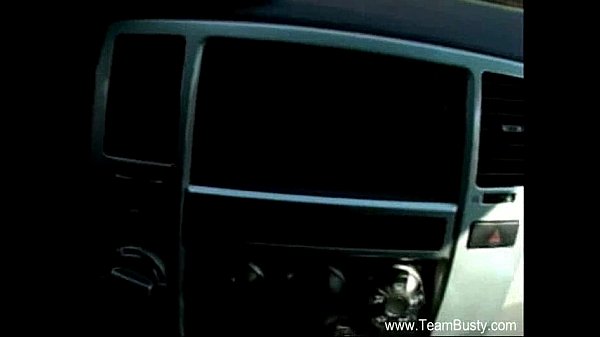 Busty MILF Handjob In The Car