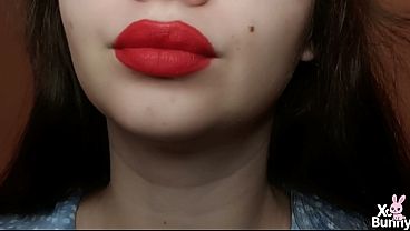 Red Lips Red Lingerie And A Hot Wife!