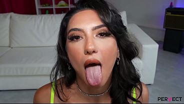 PERVECT Big booty babe Lena Coxx slobbers all over BBC